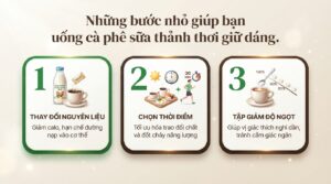 1 ly cafe sữa bao nhiêu calo? Cách uống cafe sữa ít béo