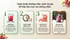 Ba công thức mix nước ép lựu thanh mát cùng dưa hấu và táo tươi.