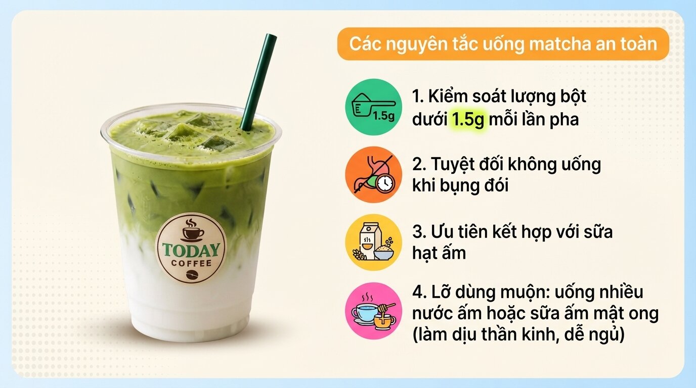 Bạn lo lắng uống matcha có mất ngủ không? Hãy bỏ túi bí quyết cân bằng năng lượng này. Bạn lo lắng uống matcha có mất ngủ không? Hãy bỏ túi bí quyết cân bằng năng lượng này.