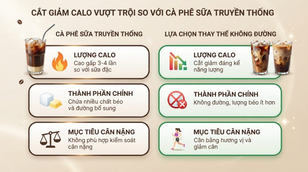 Cà phê sữa tươi không đường bao nhiêu calo? Uống sao cho chuẩn vóc dáng?