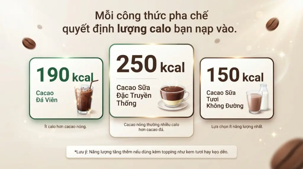 Cacao sữa bao nhiêu calo? Hướng dẫn cách uống kiểm soát cân nặng hiệu quả