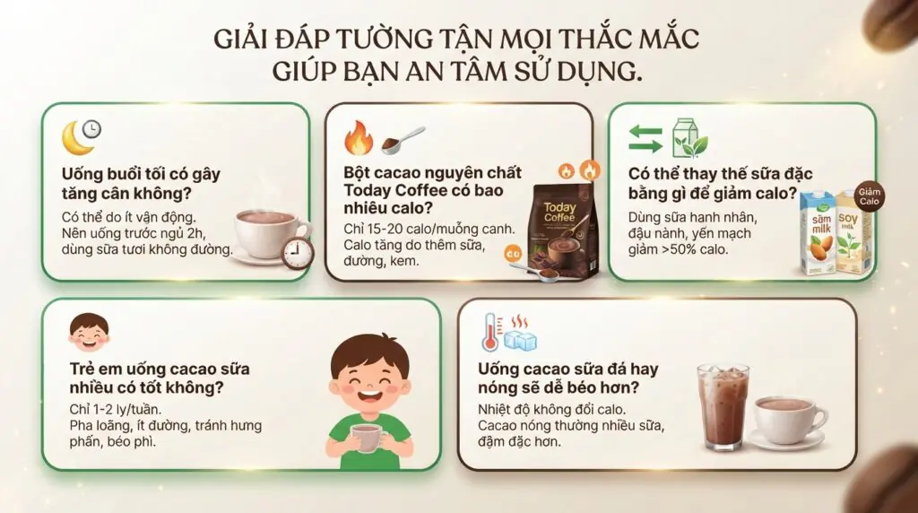 Cacao sữa bao nhiêu calo? Hướng dẫn cách uống kiểm soát cân nặng hiệu quả
