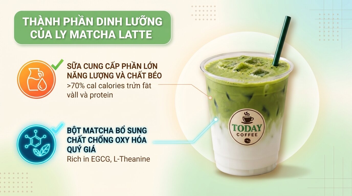 Cân bằng giữa vị béo của sữa và dưỡng chất trà xanh mang lại thức uống lành mạnh mỗi ngày.