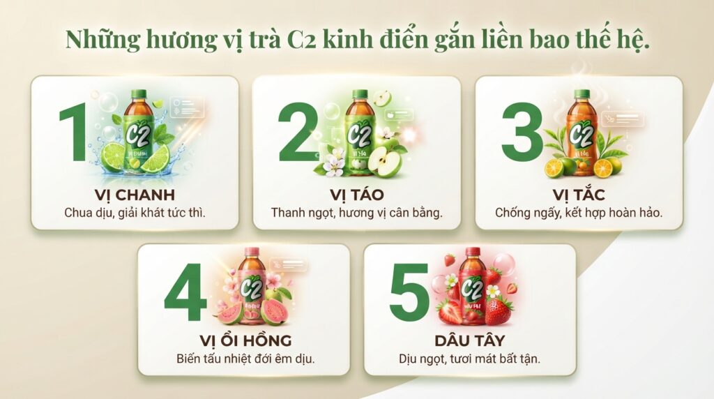 Khám phá C2 trà xanh: Những hương vị nào đang khuấy đảo thị trường?