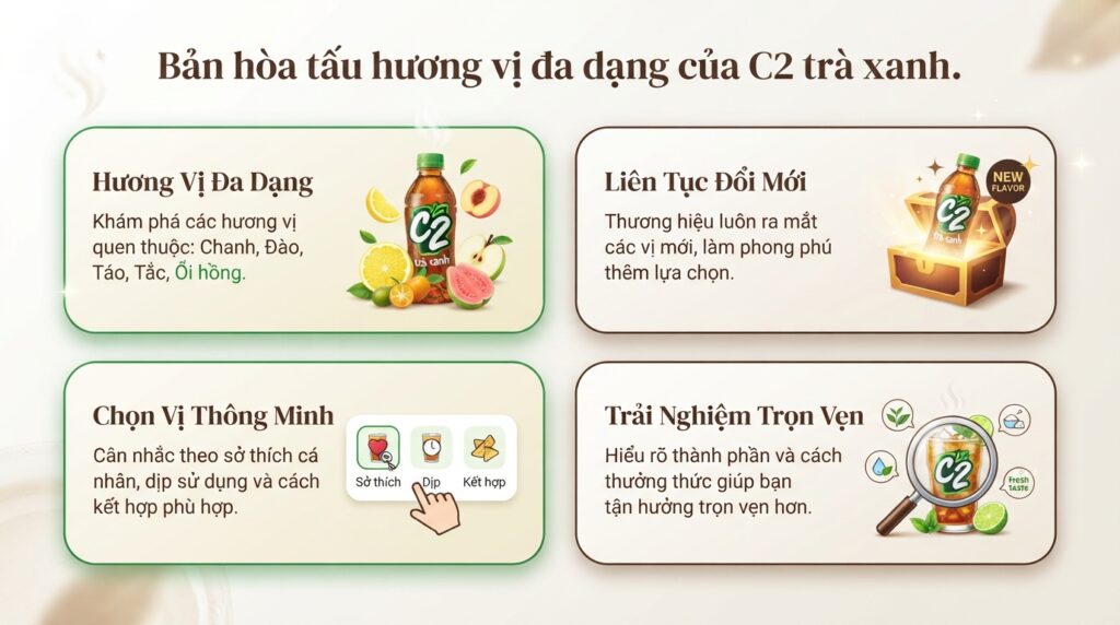 Khám phá C2 trà xanh: Những hương vị nào đang khuấy đảo thị trường?