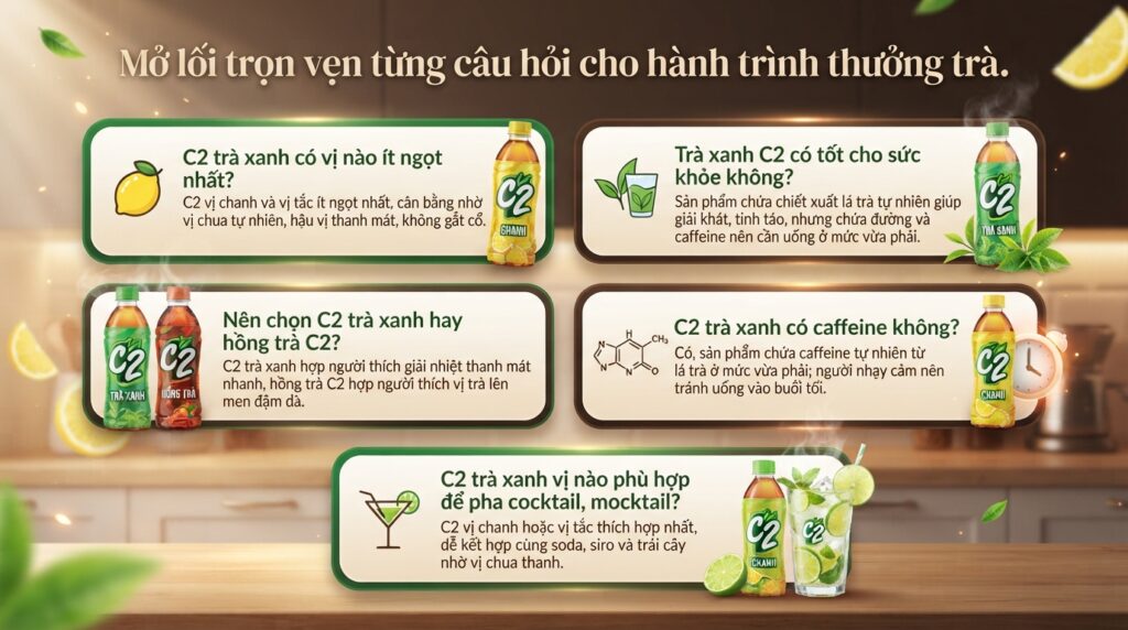 Khám phá C2 trà xanh: Những hương vị nào đang khuấy đảo thị trường?
