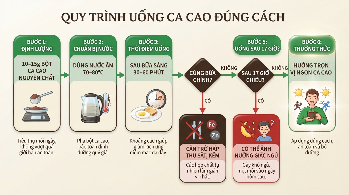 Khoảng cách ba mươi phút sau ăn giúp giảm kích ứng niêm mạc dạ dày.