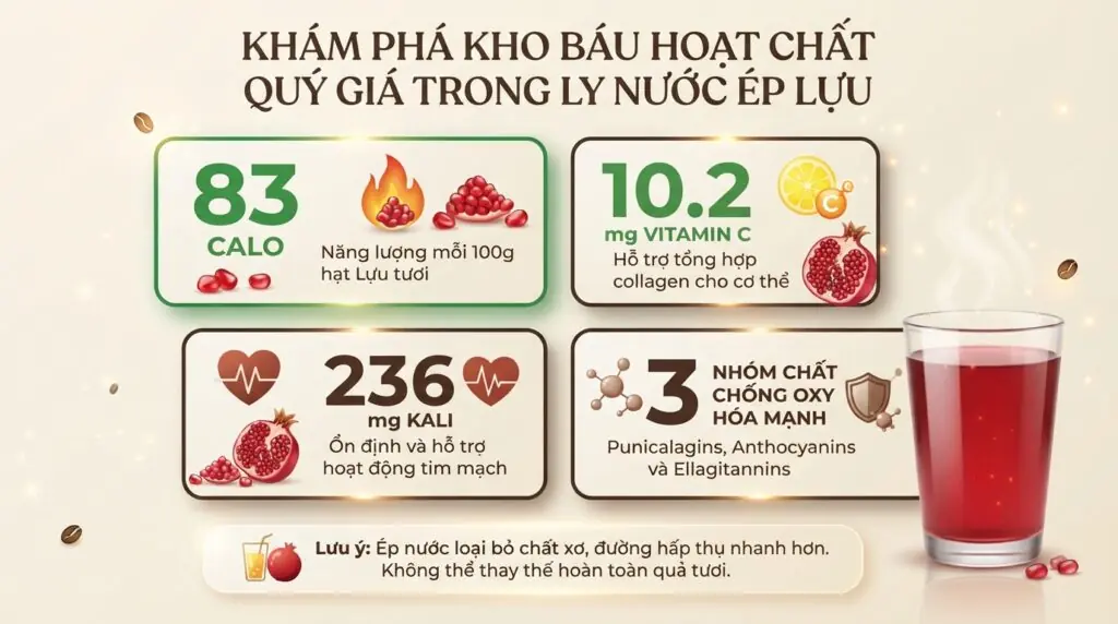 Khung giờ uống lựu từ một đến hai tiếng sau ăn giúp tối ưu dưỡng chất.