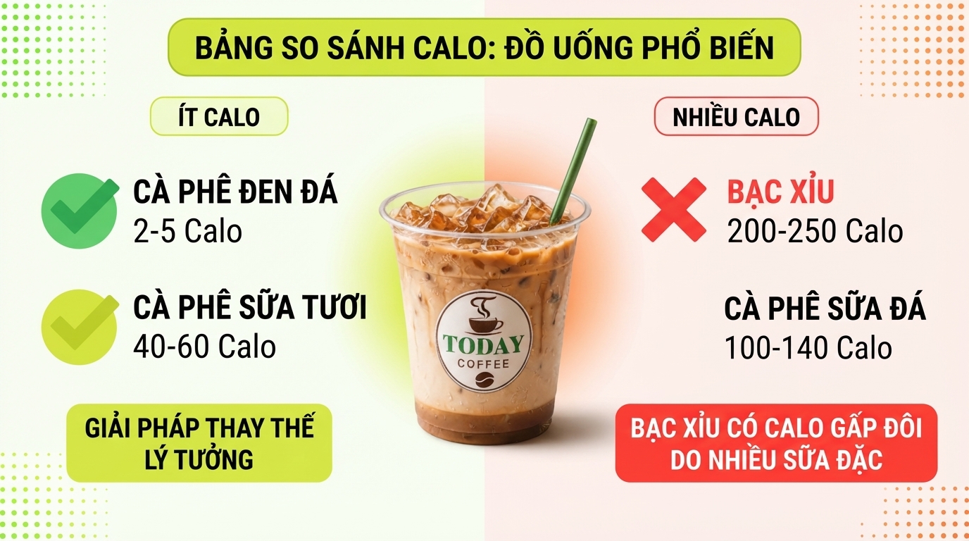 Liệu bạn có biết bạc xỉu chứa mức calo cao gấp đôi ly cà phê sữa thông thường? Liệu bạn có biết bạc xỉu chứa mức calo cao gấp đôi ly cà phê sữa thông thường?