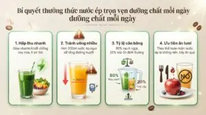 Liệu uống nước ép mỗi ngày có tốt không khi cơ thể hấp thu nhanh vitamin tươi?