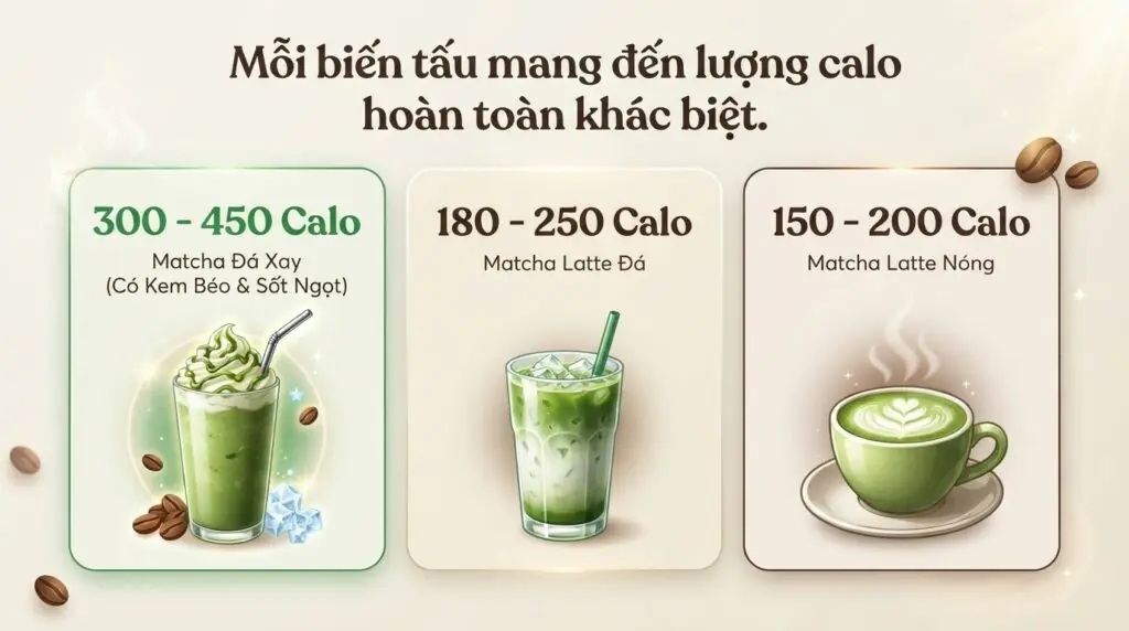 Matcha latte bao nhiêu calo? Bí quyết thưởng thức giúp kiểm soát cân nặng