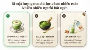 Matcha latte bao nhiêu calo? Bí quyết thưởng thức giúp kiểm soát cân nặng
