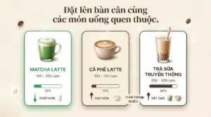 Matcha latte bao nhiêu calo? Bí quyết thưởng thức giúp kiểm soát cân nặng