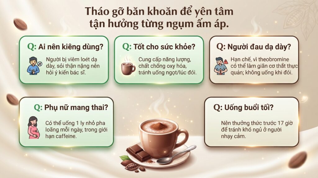 Những người không nên uống ca cao và cách dùng hợp lý cho sức khỏe