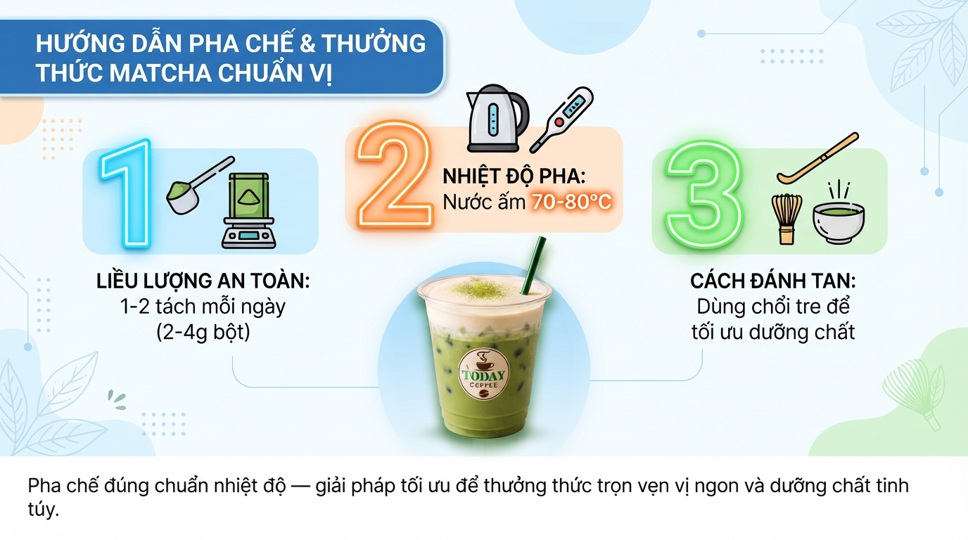 Pha chế đúng chuẩn nhiệt độ - giải pháp tối ưu để thưởng thức trọn vẹn vị ngon và dưỡng chất tinh túy. Pha chế đúng chuẩn nhiệt độ - giải pháp tối ưu để thưởng thức trọn vẹn vị ngon và dưỡng chất tinh túy.