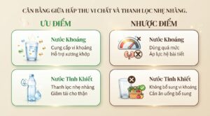 Phân loại nhu cầu sử dụng nước dựa trên thể trạng và tình trạng bệnh lý cá nhân.
