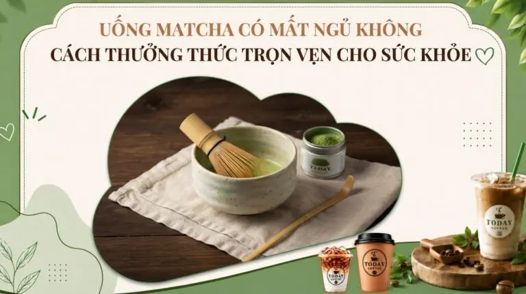 Uống matcha có mất ngủ không? Cách thưởng thức trọn vẹn cho sức khỏe