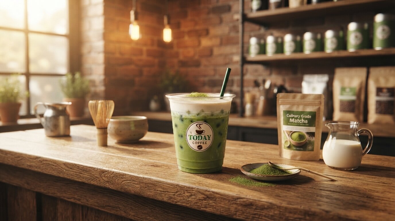 Sự hòa quyện hoàn hảo giữa matcha béo ngậy và sữa tươi đậm đà. Sự hòa quyện hoàn hảo giữa matcha béo ngậy và sữa tươi đậm đà.