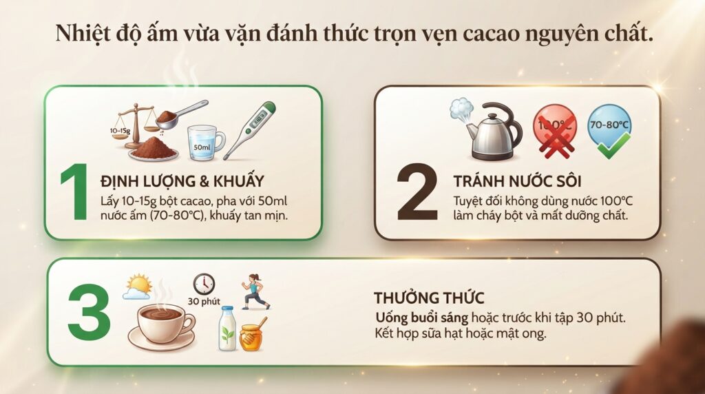 Tác dụng của cacao nguyên chất và cách sử dụng đúng khoa học cho sức khỏe