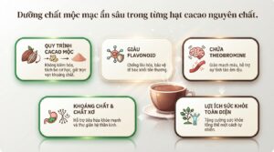 Tác dụng của cacao nguyên chất và cách sử dụng đúng khoa học cho sức khỏe