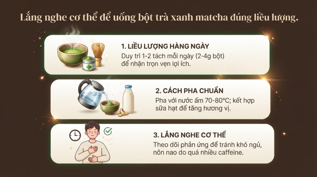Uống bột trà xanh matcha có tốt không? Khám phá tác dụng và lưu ý