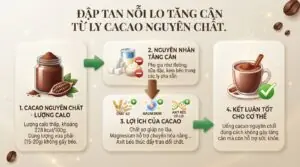 Uống cacao có béo không? Cách thưởng thức đúng cách tránh tăng cân
