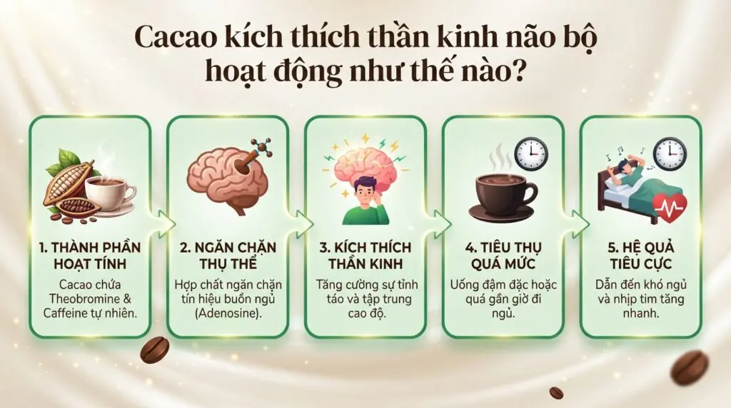 Uống cacao có mất ngủ không? Giải mã sự thật về thức uống yêu thích