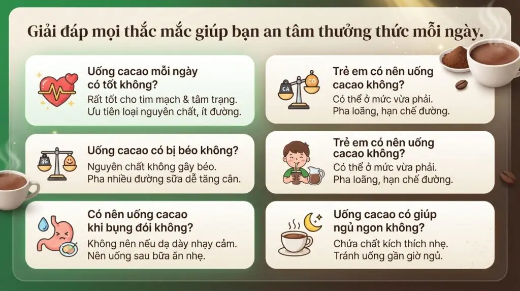 Uống cacao có nóng không? Giải mã các lầm tưởng và cách thưởng thức trọn vị