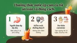 Uống nước ép cam cà rốt có tác dụng gì đối với sức khỏe? 3 lợi ích bất ngờ