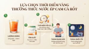 Uống nước ép cam cà rốt có tác dụng gì đối với sức khỏe? 3 lợi ích bất ngờ