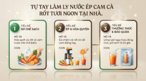 Uống nước ép cam cà rốt có tác dụng gì đối với sức khỏe? 3 lợi ích bất ngờ